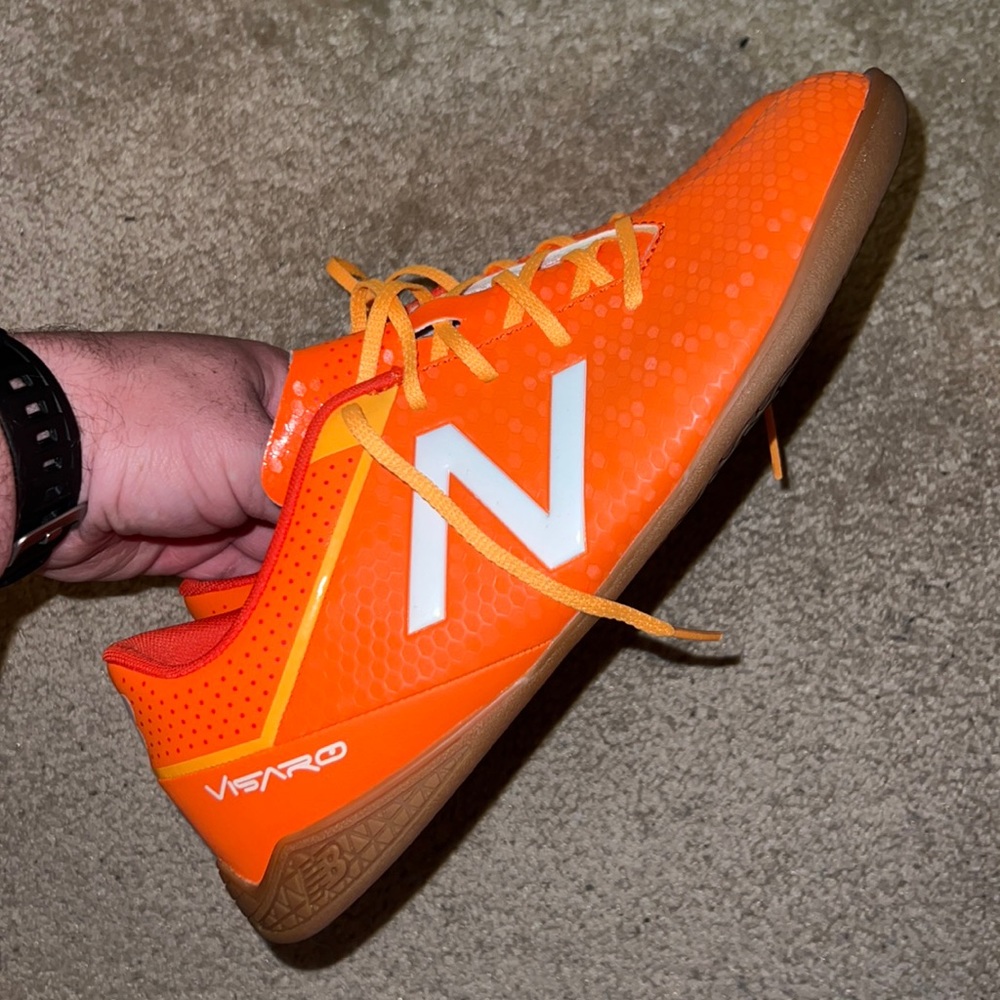 New Balance Visaro Bright Orange Soccer Shoes